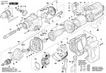 Bosch 3 601 A8B 074 GSB 162-2 Percussion Drill 230 V / GB Spare Parts GSB162-2